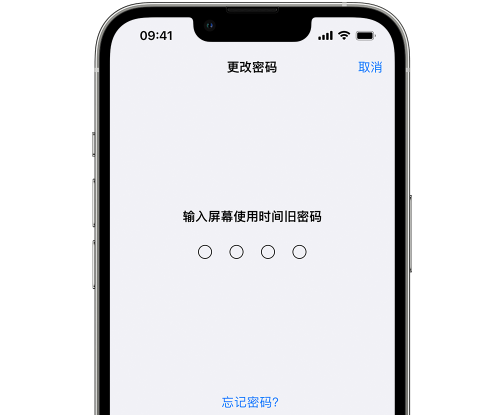 麟游iPhone屏幕维修分享iPhone屏幕使用时间密码忘记了怎么办 