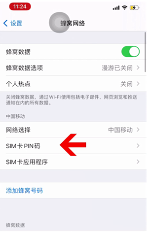 麟游苹果14维修网分享如何给iPhone14的SIM卡设置密码 