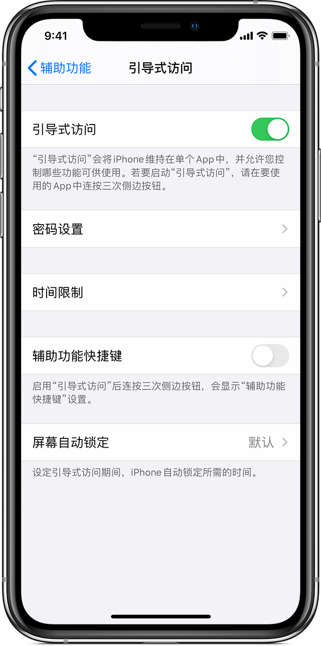 麟游苹果手机维修分享如何在 iPhone 上退出引导式访问 